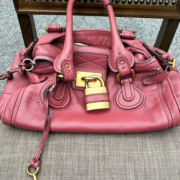 Chloe Handbags - Chloe Pink Leather Paddington